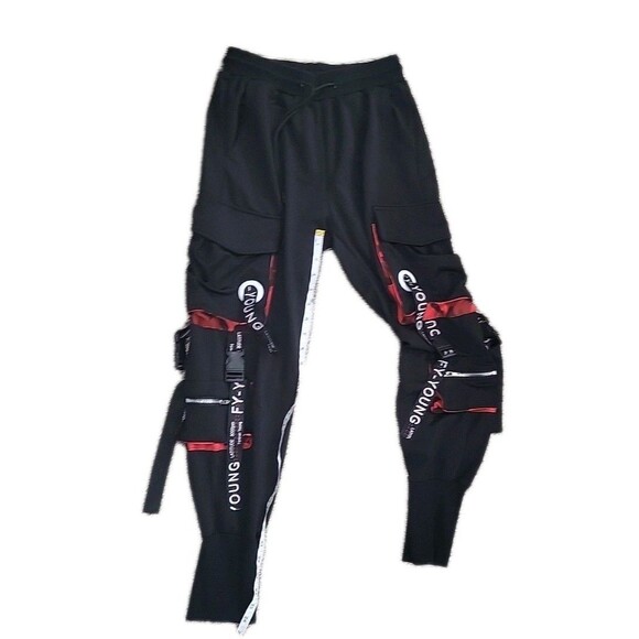 Forever Young FY-YOUNG Hip Hop Harlem Joggers Streetwear Cargo size SMALL GUC - Picture 11 of 15
